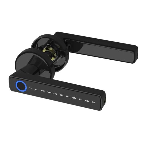 Smart Lock Door, Smart Aluminum Yala for Wooden MDF Doors, Fingerprint Access, Card, PIN Code, Tuya App - M10