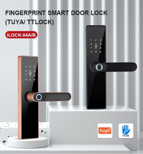 Smart Lock Door, Smart Aluminum Yala for Metal, Wood, Fingerprint Access, Card, PIN Code, TTlockApp, TThotelApp, TuyaApp