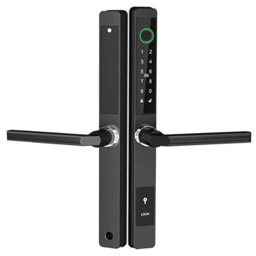 Smart Lock Door, intelligent aluminum Yala, ultraslim, for 85mm PVC doors, fingerprint access, card, PIN code, TTlock App